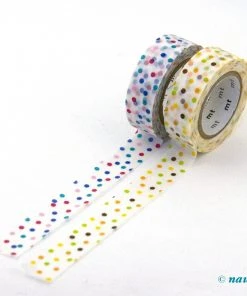 MT Washi Masking Tape Marble Scarlet Gelb