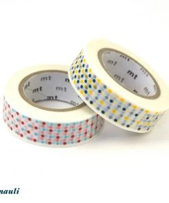 MT Washi Masking Tape Marble Scarlet Gelb