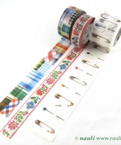 MT Washi Masking Tape Patchwork - Stickerei - Nadeln