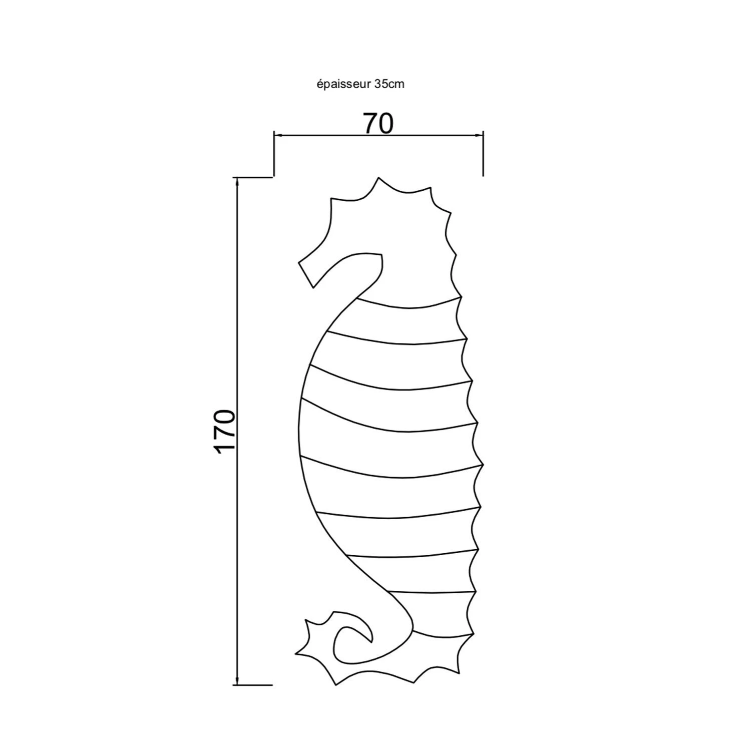 MX Home XL Outdoor Sitzsack Seepferdchen MX Home XL Outdoor Sitzsack Seepferdchen