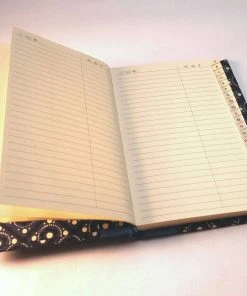 Nauli Adressbuch DIN A6 Braune Blumenranken