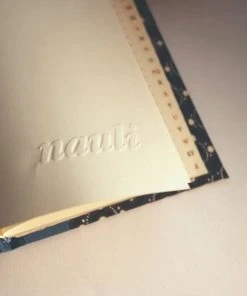 Nauli Adressbuch DIN A6 Braune Blumenranken