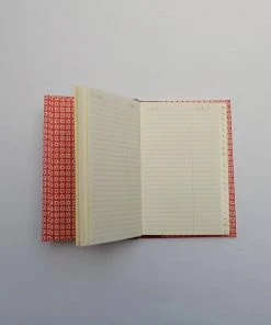 Nauli Adressbuch DIN A6 Braune Blumenranken