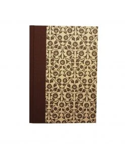 Nauli Adressbuch DIN A6 Braune Blumenranken