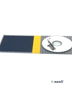 Nauli CD Hülle / DVD Verpackung - Quatrefoil Blau Gelb