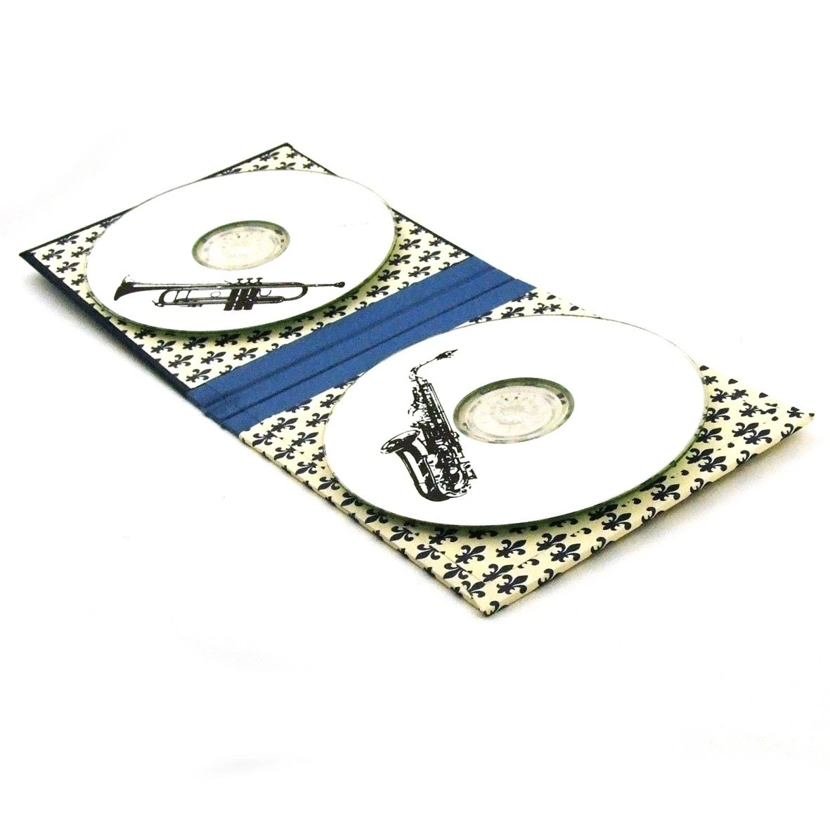 Nauli Doppel CD/ DVD Hülle Blaue Lilie - Fleur Des Lys 4 Nauli Doppel CD/ DVD Hülle Blaue Lilie - Fleur Des Lys