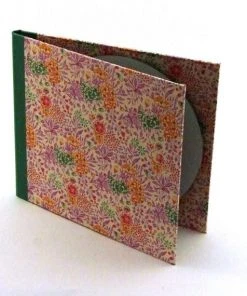 Nauli Doppel CD Hülle Sommerblumen Rosa Lila Grün