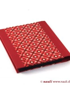 Nauli Fächermappe In A6 (Postkartengröße) Schürzenmuster Rot Schwarz Mappen & Schachteln