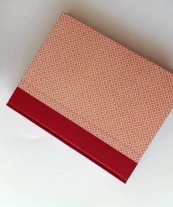 Nauli Fotoalbum L Grafische Blumen Rot Fotoalben & Leporellos