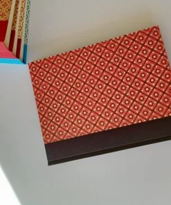 Nauli Fotoalbum L Pinny Pattern Rot Schwarz Fotoalben & Leporellos