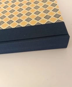 Nauli Fotoalben & Leporellos Fotoalbum L Schach Blau Gelb