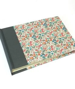 Nauli Fotoalben & Leporellos Fotoalbum M Little A. Geblümt Mit Grauem Leinen