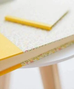 Nauli Fotoalbum XL Blumenregen Gelb Rosa Fotoalben & Leporellos