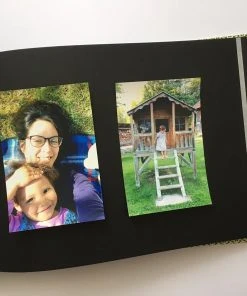 Nauli Fotoalbum XL Grafische Blumen Grün