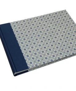 Nauli Fotoalbum XL Java Blumen Blau Fotoalben & Leporellos