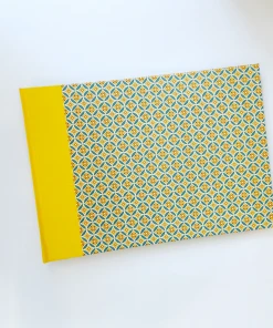 Nauli Fotoalbum XL Retro Lotus Gelb Petrol Fotoalben & Leporellos