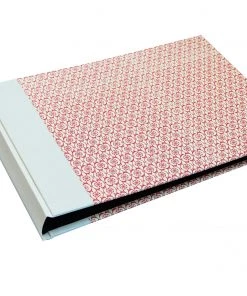 Nauli Fotoalbum XL Holländische Fliesen Rot Mit Cremefarbenem Leinen