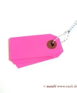 Nauli Neon Geschenkanhänger Grün Pink Rot Gelb