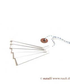 Nauli Geschenkverpackungen Geschenkanhänger Pastellfarben Rosa, Hellblau, Hellgrau, Weiß