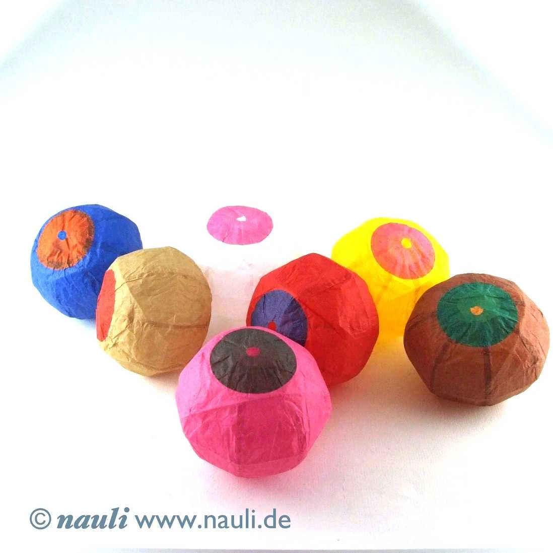 Nauli Kinder 7 Bunte Japanische Papierballons 5 Nauli Kinder 7 Bunte Japanische Papierballons