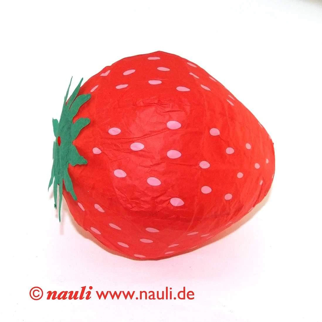 Nauli Kinder Japanischer Papierballon Erdbeere Mit Grußkarte Nauli Kinder Japanischer Papierballon Erdbeere Mit Grußkarte