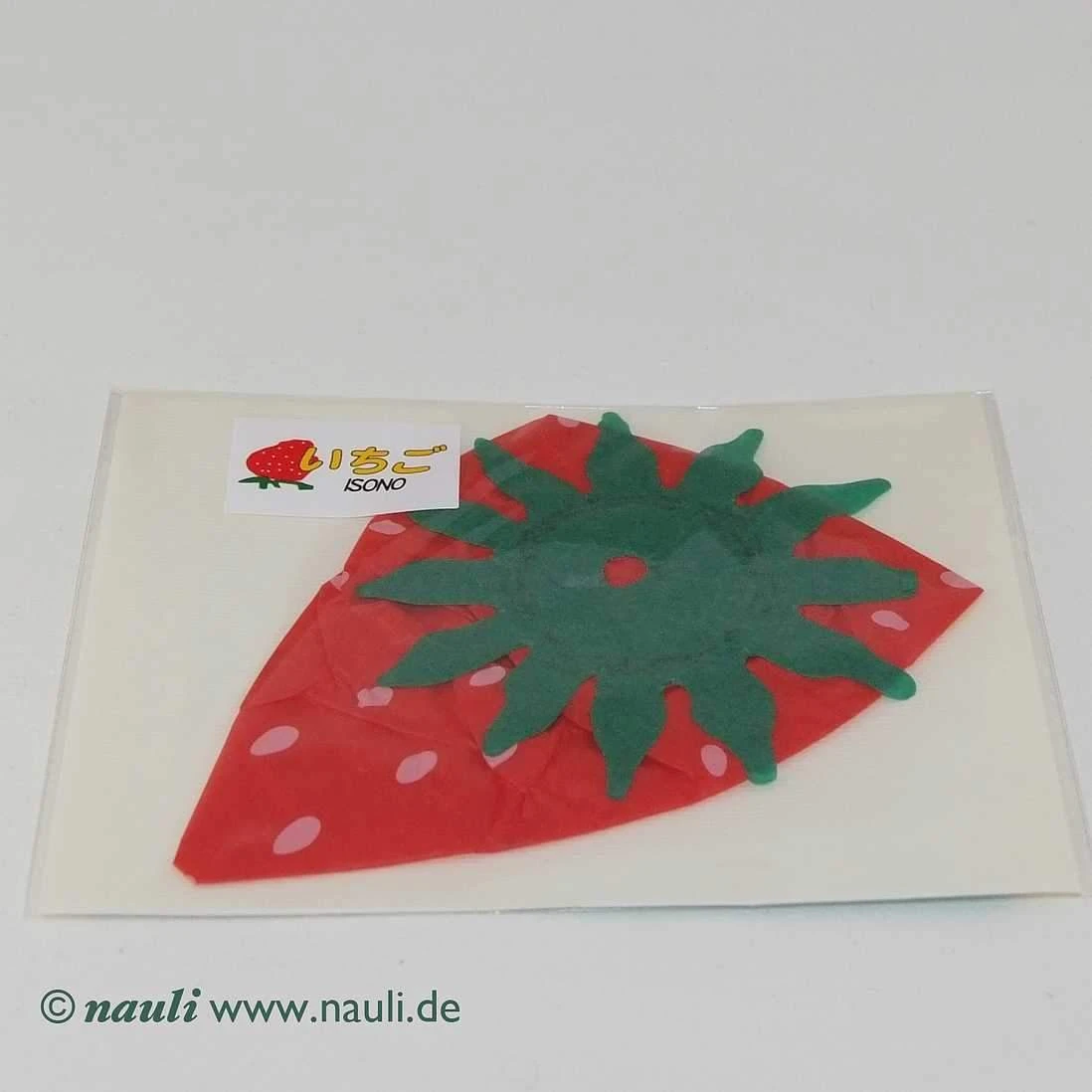 Nauli Kinder Japanischer Papierballon Erdbeere Mit Grußkarte Nauli Kinder Japanischer Papierballon Erdbeere Mit Grußkarte
