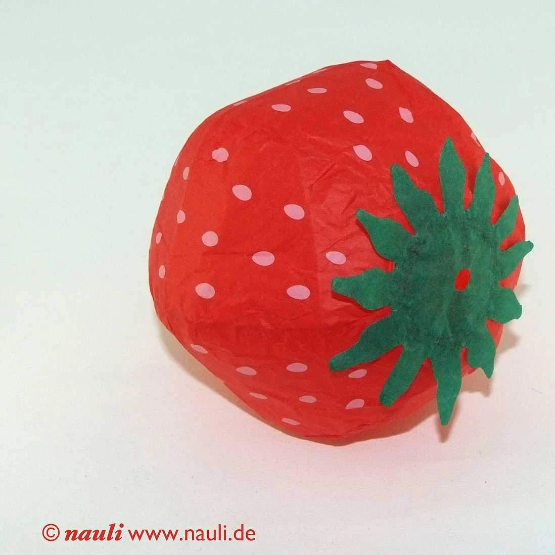 Nauli Kinder Japanischer Papierballon Erdbeere Mit Grußkarte Nauli Kinder Japanischer Papierballon Erdbeere Mit Grußkarte