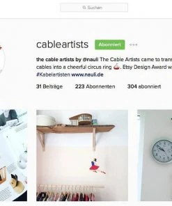 Nauli Für's Kinderzimmer Kabelartisten - Clown, Starker Mann Und Hochseilartistin - Für Vorhandene Lampenkabel 12 Nauli Für's Kinderzimmer Kabelartisten - Clown, Starker Mann Und Hochseilartistin - Für Vorhandene Lampenkabel