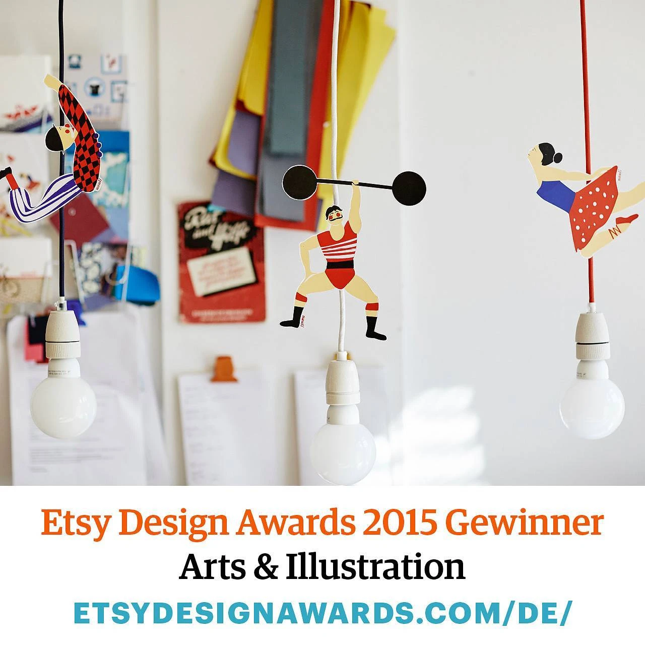 Nauli Für's Kinderzimmer Kabelartisten - Clown, Starker Mann Und Hochseilartistin - Für Vorhandene Lampenkabel 7 Nauli Für's Kinderzimmer Kabelartisten - Clown, Starker Mann Und Hochseilartistin - Für Vorhandene Lampenkabel