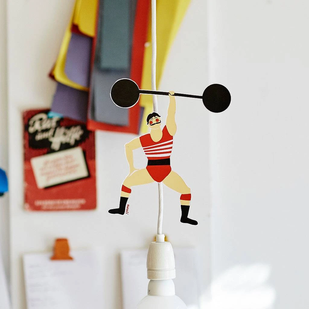 Nauli Für's Kinderzimmer Kabelartisten - Clown, Starker Mann Und Hochseilartistin - Für Vorhandene Lampenkabel 6 Nauli Für's Kinderzimmer Kabelartisten - Clown, Starker Mann Und Hochseilartistin - Für Vorhandene Lampenkabel