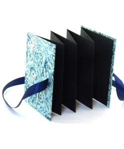 Nauli Fotoalben & Leporellos Leporello Indische Blumen Blau