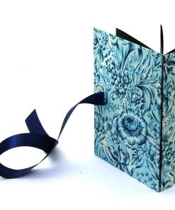 Nauli Fotoalben & Leporellos Leporello Indische Blumen Blau