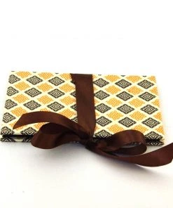 Nauli Fotoalben & Leporellos Leporello Karo Braun Gelb