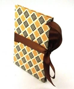 Nauli Fotoalben & Leporellos Leporello Karo Braun Gelb