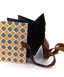 Nauli Fotoalben & Leporellos Leporello Karo Braun Gelb