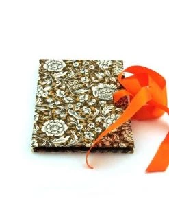 Nauli Fotoalben & Leporellos Leporello Renaissance Blumen Braun Orange