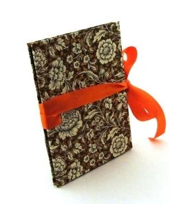 Nauli Fotoalben & Leporellos Leporello Renaissance Blumen Braun Orange