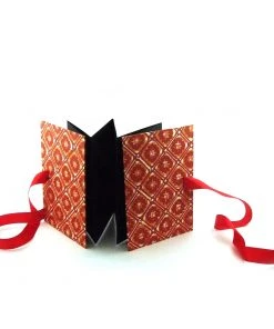 Nauli Leporello Rot Gelbe Batik Fotoalben & Leporellos