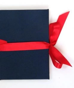 Nauli Leporello Stempelblumen Blau Rot Und Dunkelblau