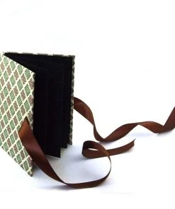 Nauli Leporello Karo Schach Braun Grün Fotoalben & Leporellos