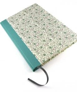 Nauli Notizbuch A5 Moosröschen Grün Violett