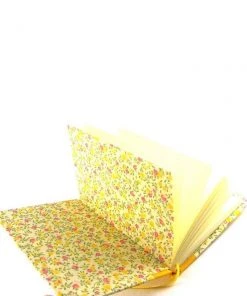 Nauli Kleines Notizbuch Blumenregen Gelb Pink