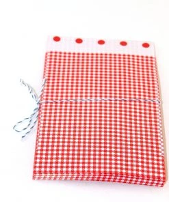 Nauli Papiertütchen Rot Weiß Karo Gepunktet Geschenkverpackungen