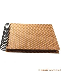 Nauli Scrapbook / Fotoalbum Braun Senfgelb 6 Nauli Scrapbook / Fotoalbum Braun Senfgelb