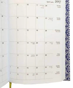 Nauli SALE DIN A5 Wochenplaner Renaissance Ornament Braun