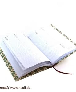 Nauli SALE DIN A5 Wochenplaner Renaissance Ornament Braun