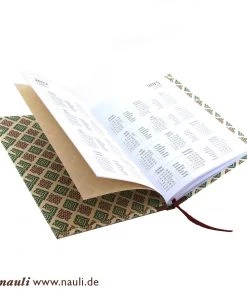 Nauli SALE DIN A5 Wochenplaner Renaissance Ornament Braun