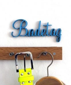 NoGallery Badetag - 3D Schriftzug Wanddekoration