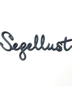 NoGallery Segellust - Jeansblauer 3D Schriftzug