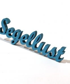 NoGallery Wanddekoration Segellust - Türkis 3D Schriftzug